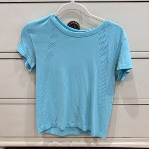 lululemon athletica Sky Blue Short Sleeve Tee